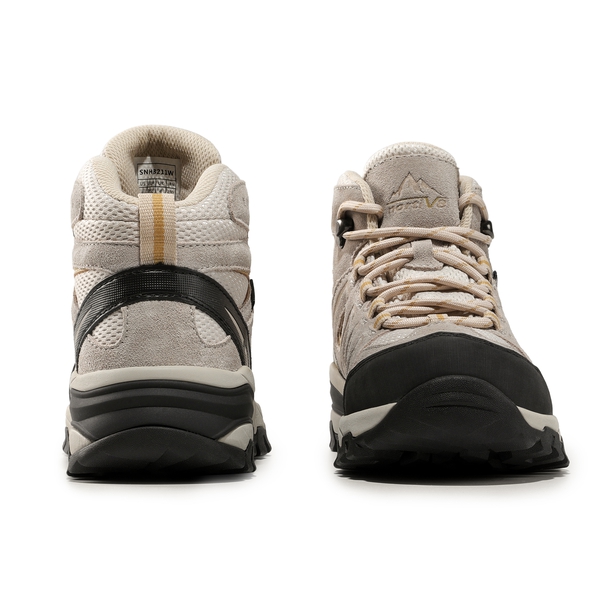 Women's Suede Waterproof Hiking Boots 【Wide Fit】 - TAUPE - 4